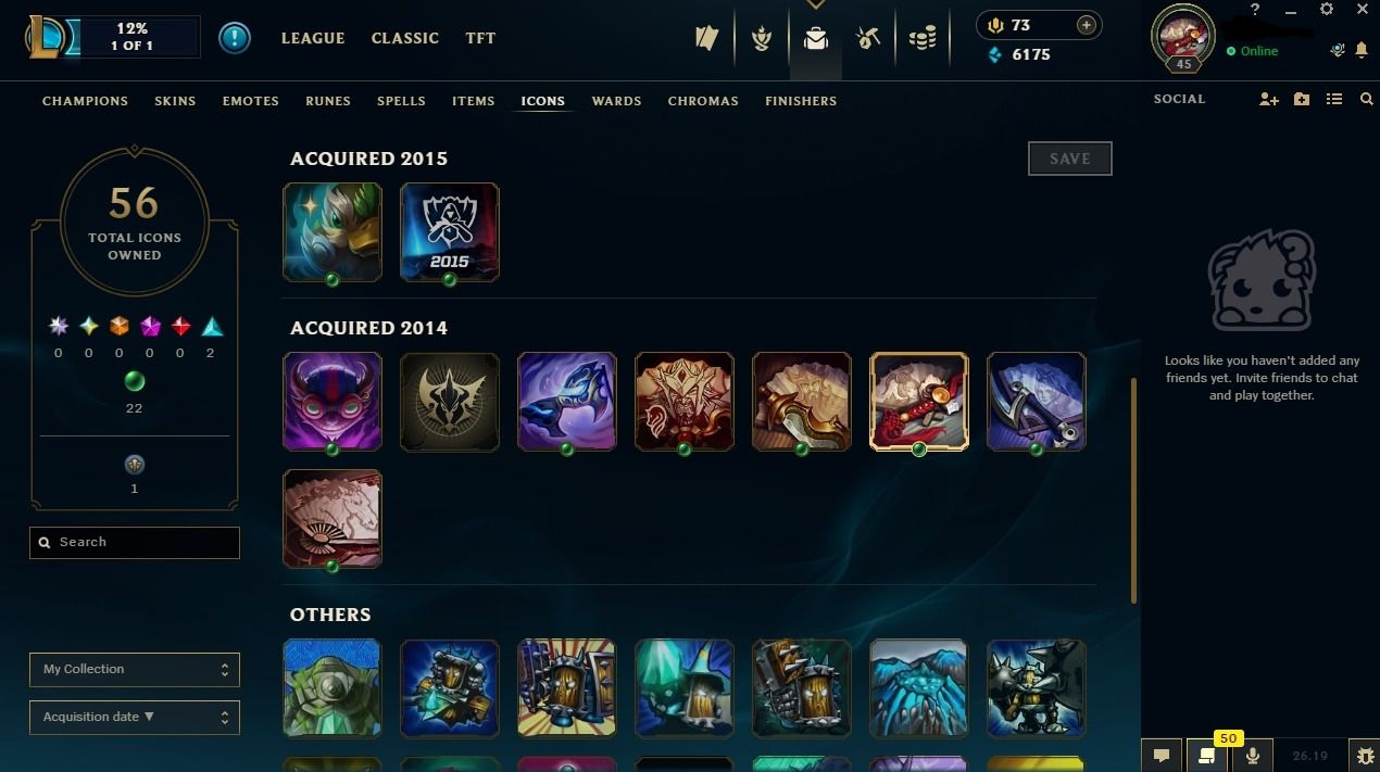 CONTA 2013 UNRANKED | 9 SKINS | 34 CAMPEÕES | LVL 45