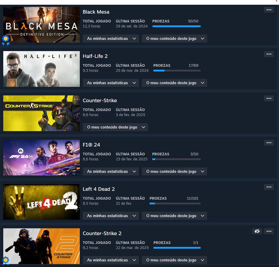 CONTA STEAM COM 30 JOGOS E F1 2024