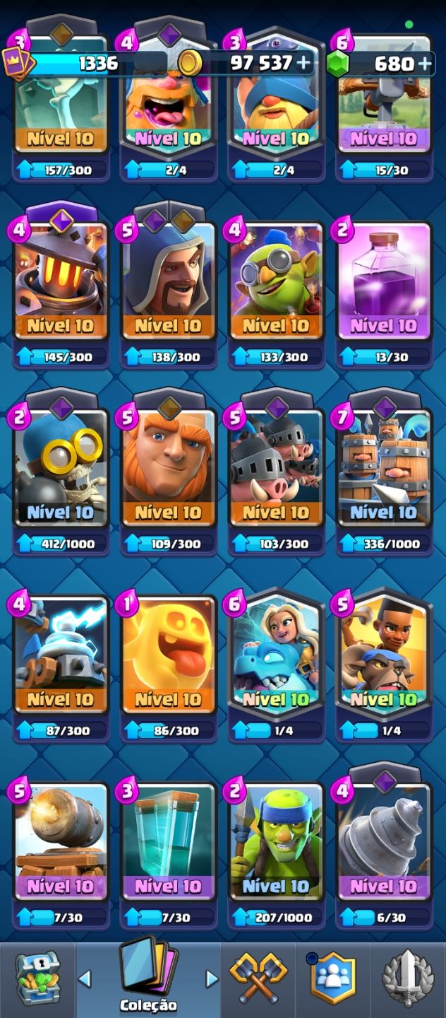 CONTA CLASH ROYALE À VENDA! ALTO NÍVEL, CARTAS EVOLUÍDAS E ELENCO TOP!