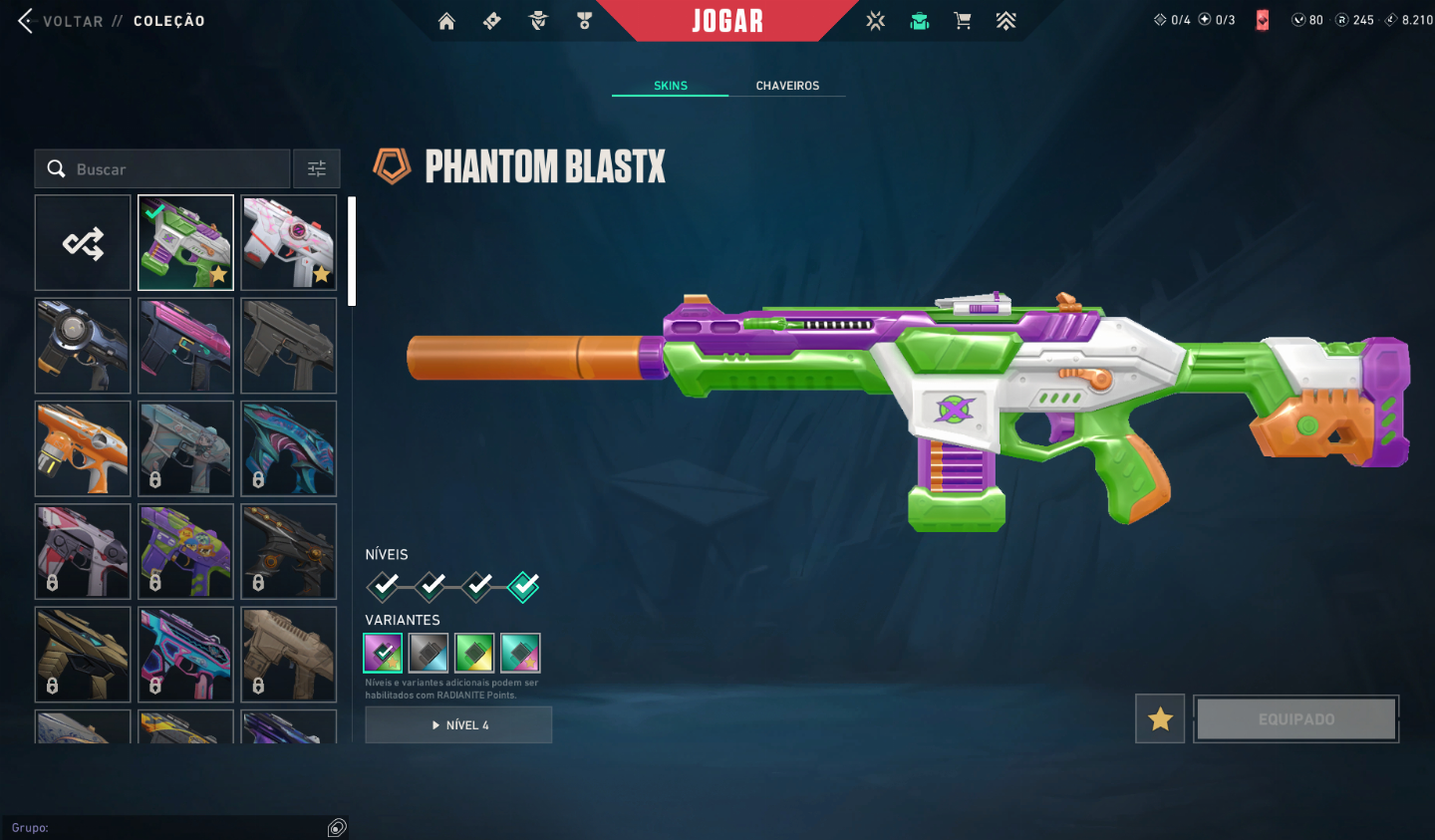 CONTA VALORANT COM KURONAMI, BUTTERFLY E KARAMBIT