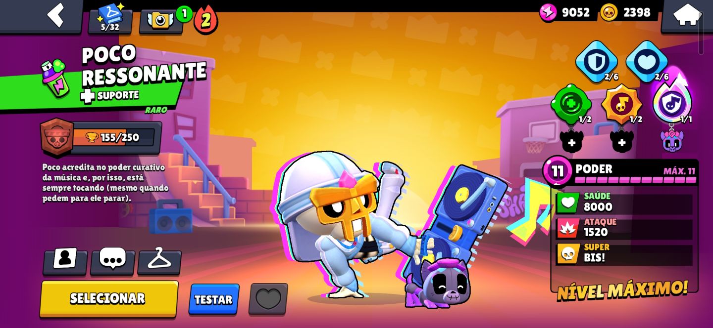 CONTA BRAWL STARS, EXTREMAMENTE GEMADA, DIVERSAS SKINS, E PASSES