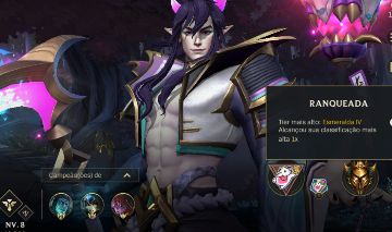 Conta do Wild Rift com 36 skins disponiveis