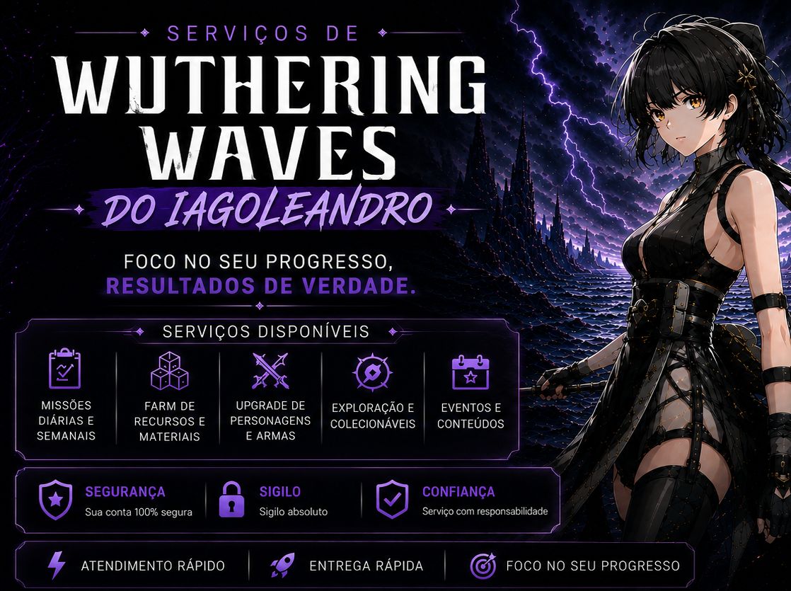 Melhores Serviços Wuthering waves (MAIS BARATOS DO SITE)