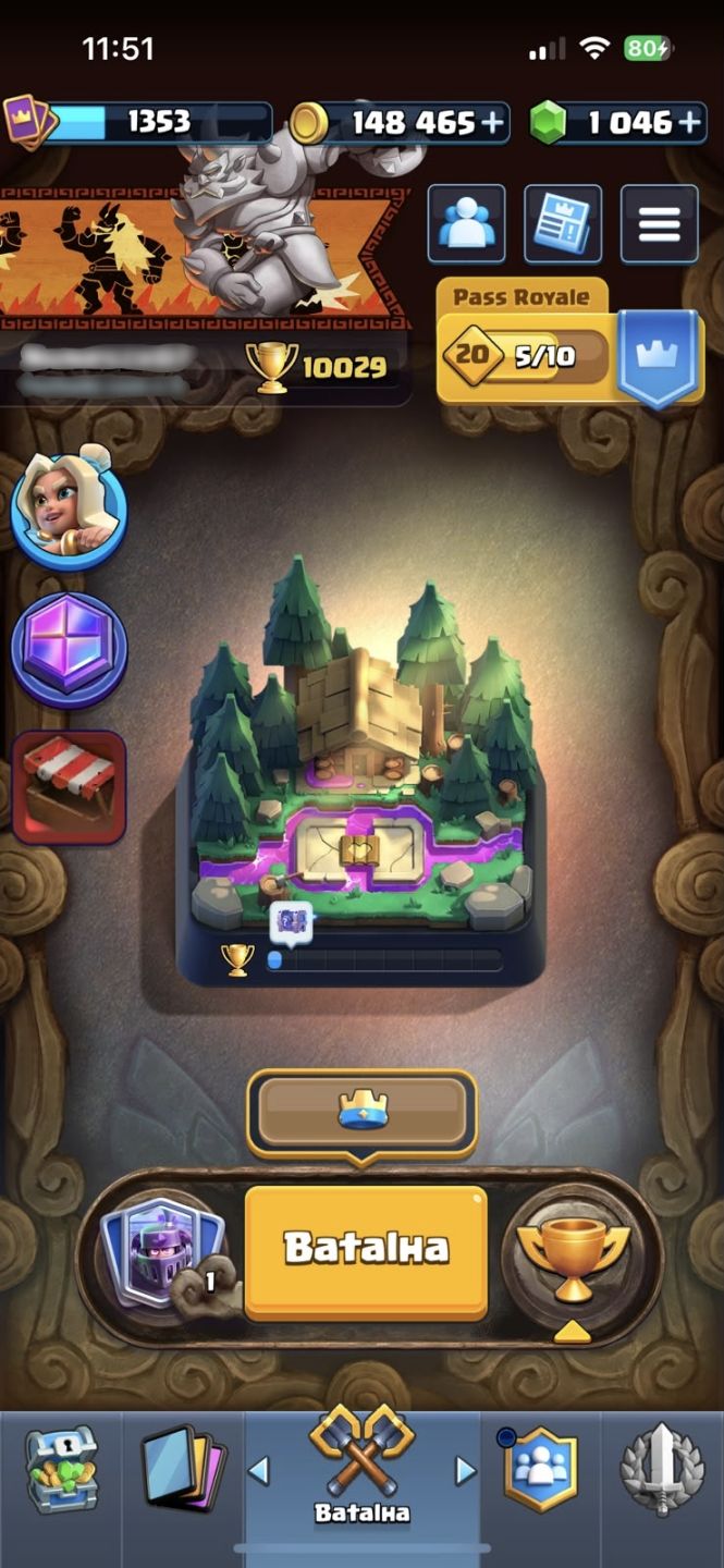 CONTA CLASH ROYALE|9596 TROFÉUS | CARTAS NÍVEL 16|EVOLUÇÕES+100K OURO/686 GEMAS