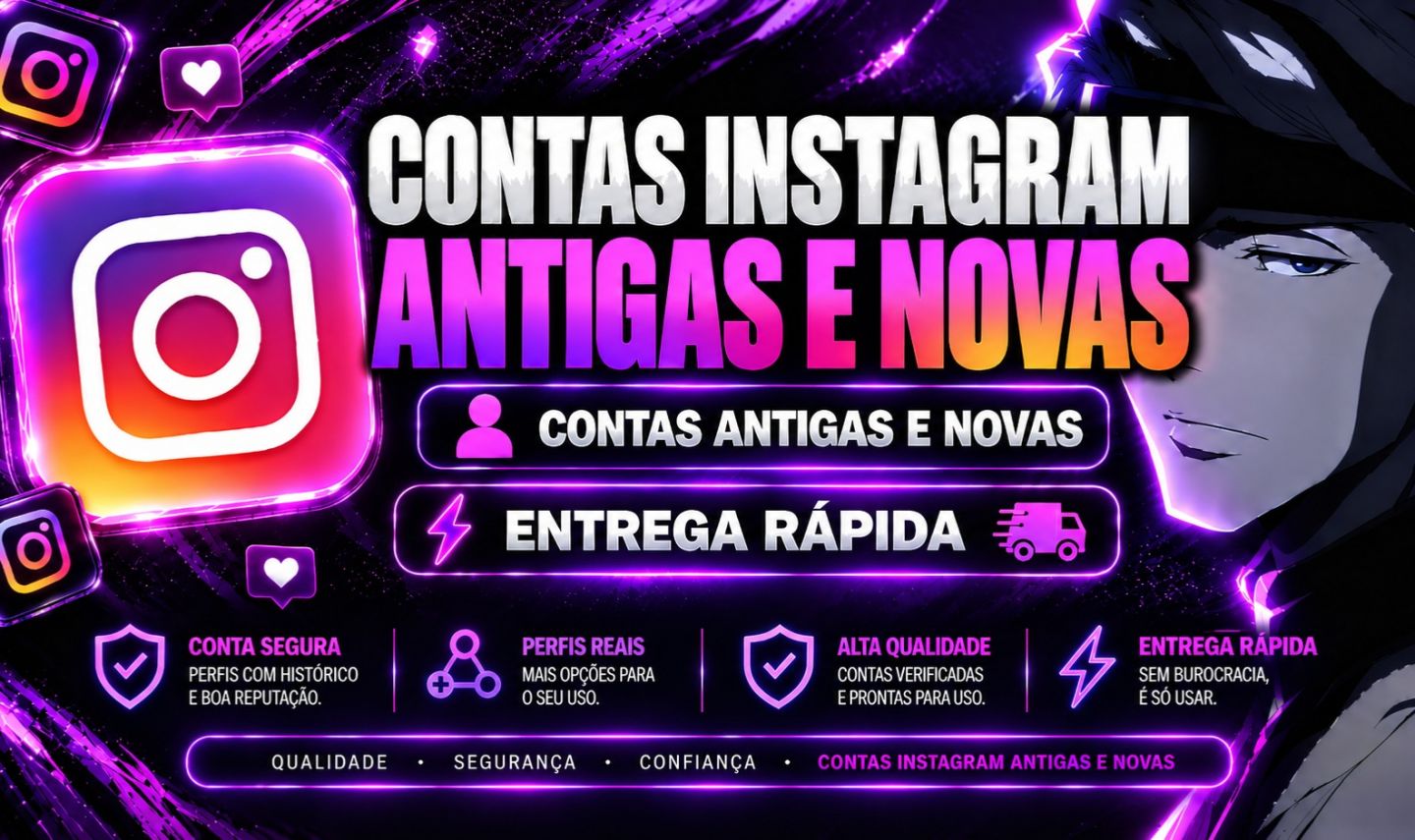 Contas Instagram Antigas e Novas com 2FA Ativo | Melhor Preço