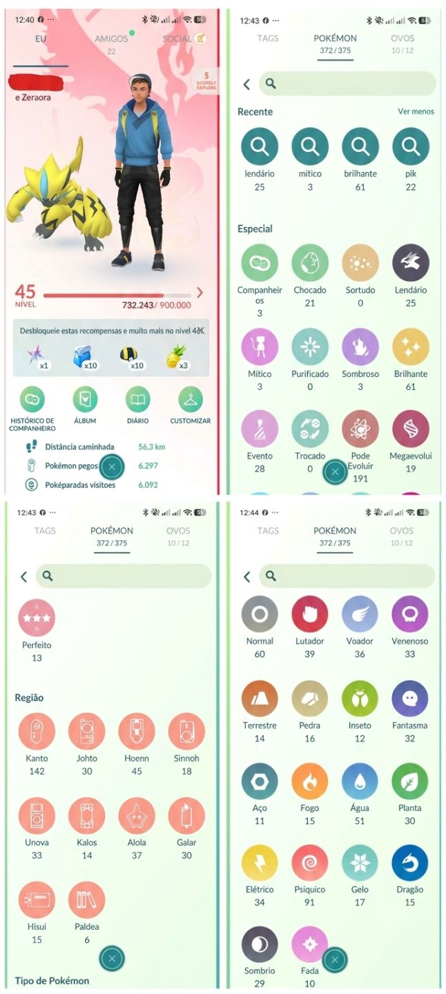 Conta Pokemon GO LVL45