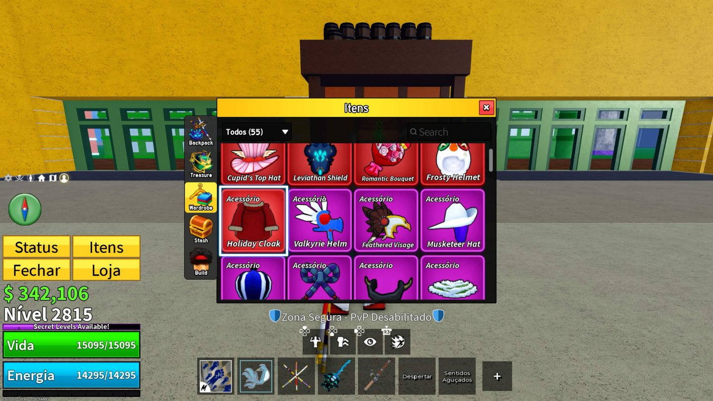 CONTA DE BLOX FRUITS COM 4 V4 - SANGUINE - ICE PERM E MUITO MAIS!!