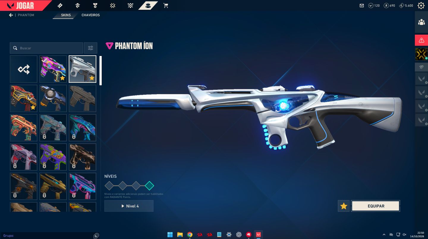 CONTA VALORANT CHEIA DE SKINS