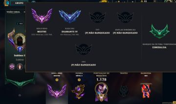 CONTA TOP DE LEAGUE OF LEGENDS À VENDA MESTRE 125 PDL - 277 skins