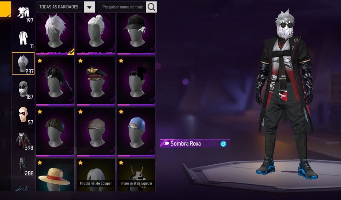 Conta Free Fire Gemada Angelical Passes Antigos Skins Raras