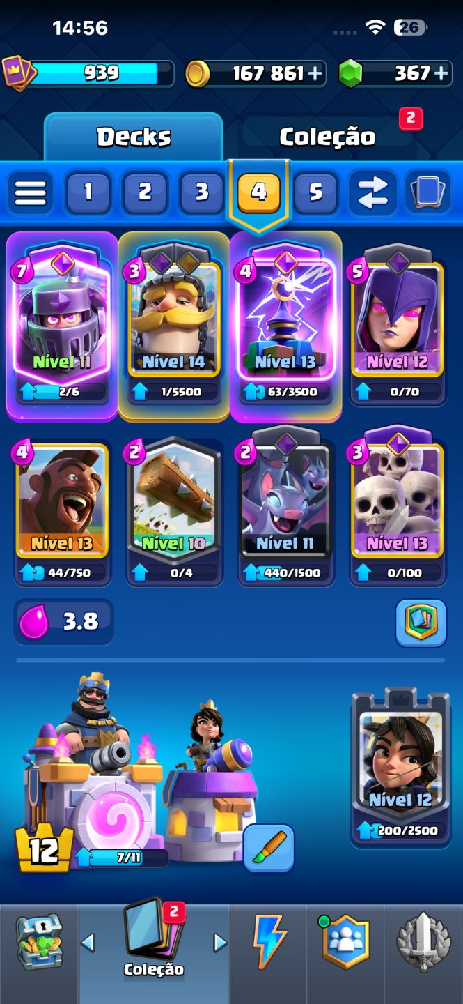 Conta de Clash Royale 6k trofeu + Brawl Stars com 21k de trofeu de 2019