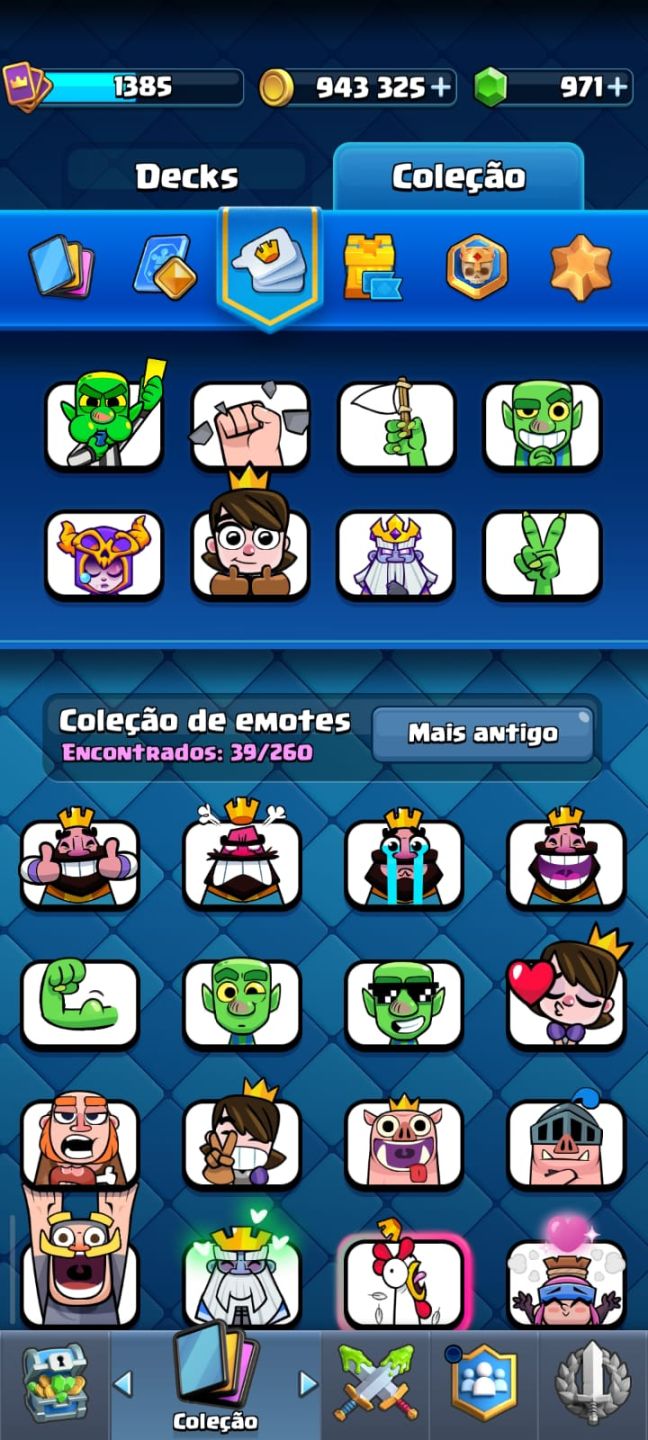 CONTA CLASH ROYALE REI 14 |10.7K TROFÉUS |940K OURO | 11 EVOLUÇÕES | FULL ACESSO