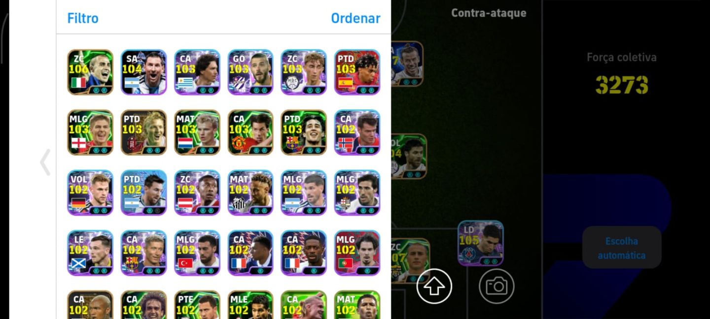 Conta efootball Messi da copa pele Gareth bale vozinha courtois maldini canavaro