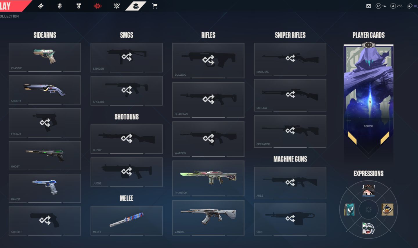 CONTA VALORANT - COM SKINS - FACA, VANDAL E PHANTOM
