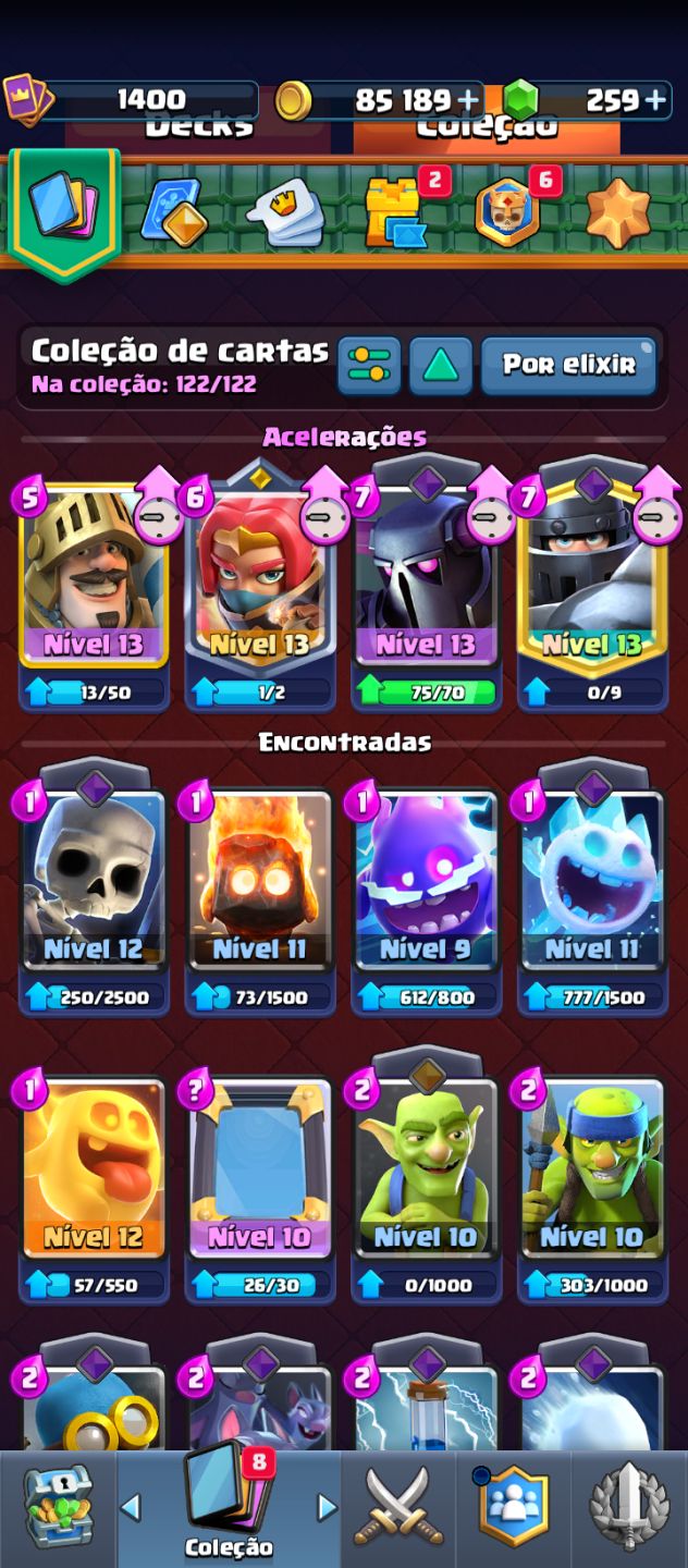 Contas de Clash Royale full