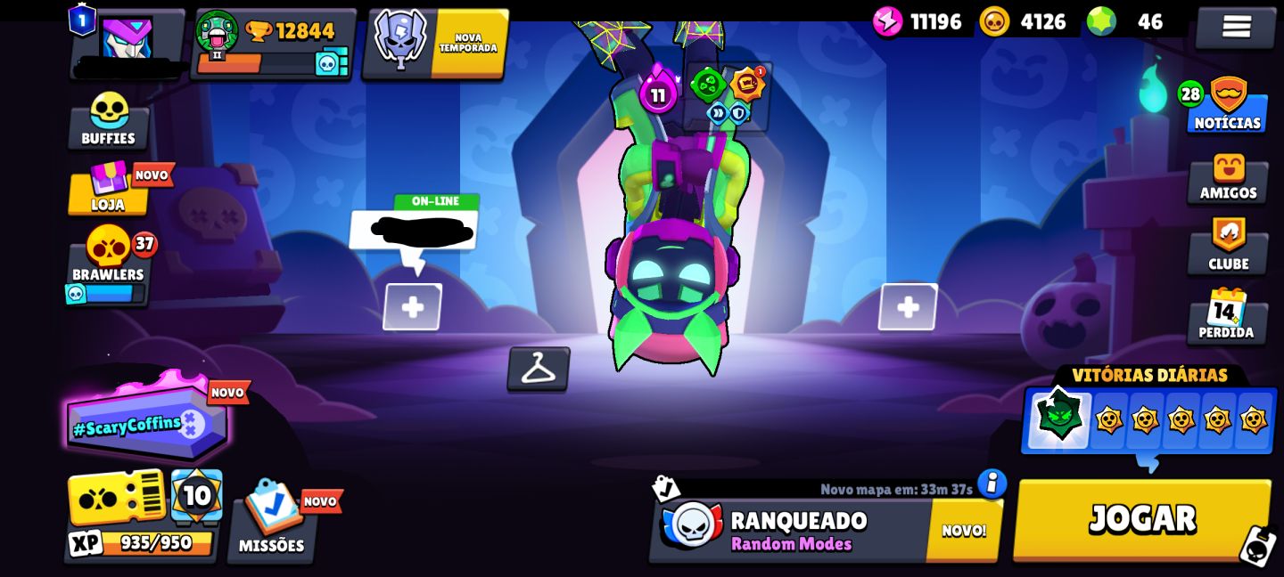 Conta brawl stars + Clash Royale