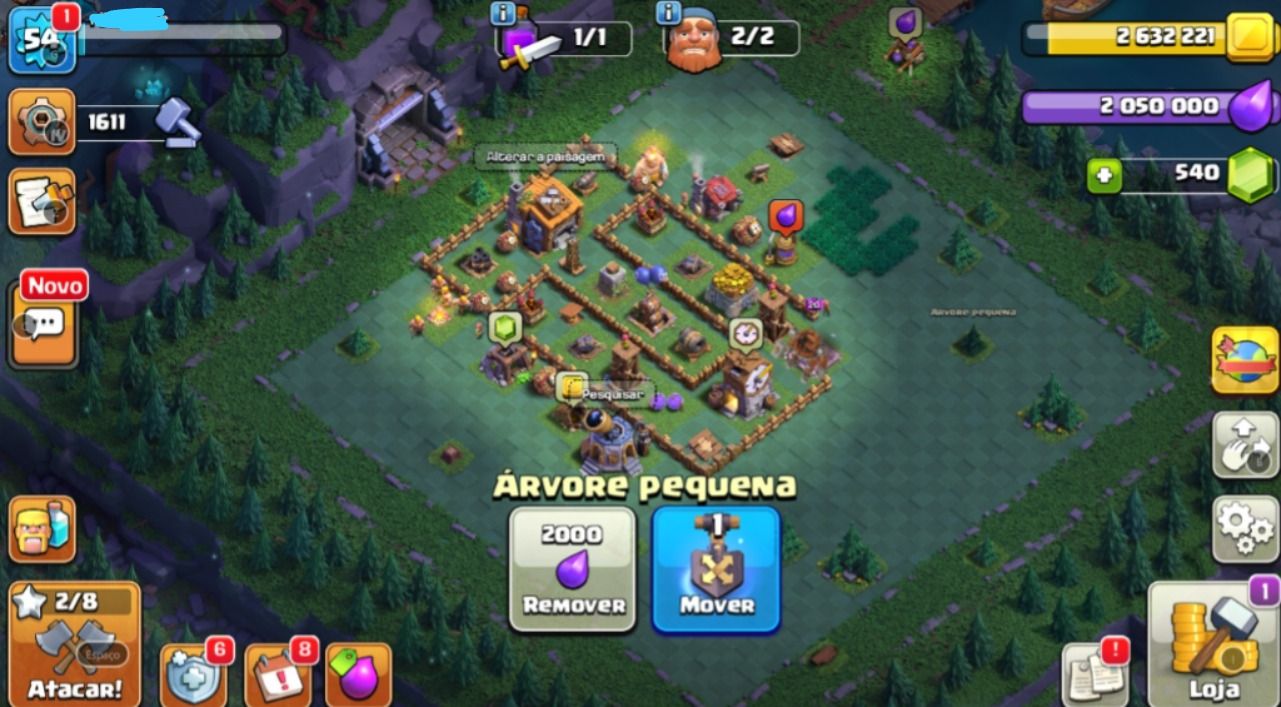 Conta Clash of Clans | CV12| Rei 32 | Rainha 26 | Guardião 20 |590 Gemas
