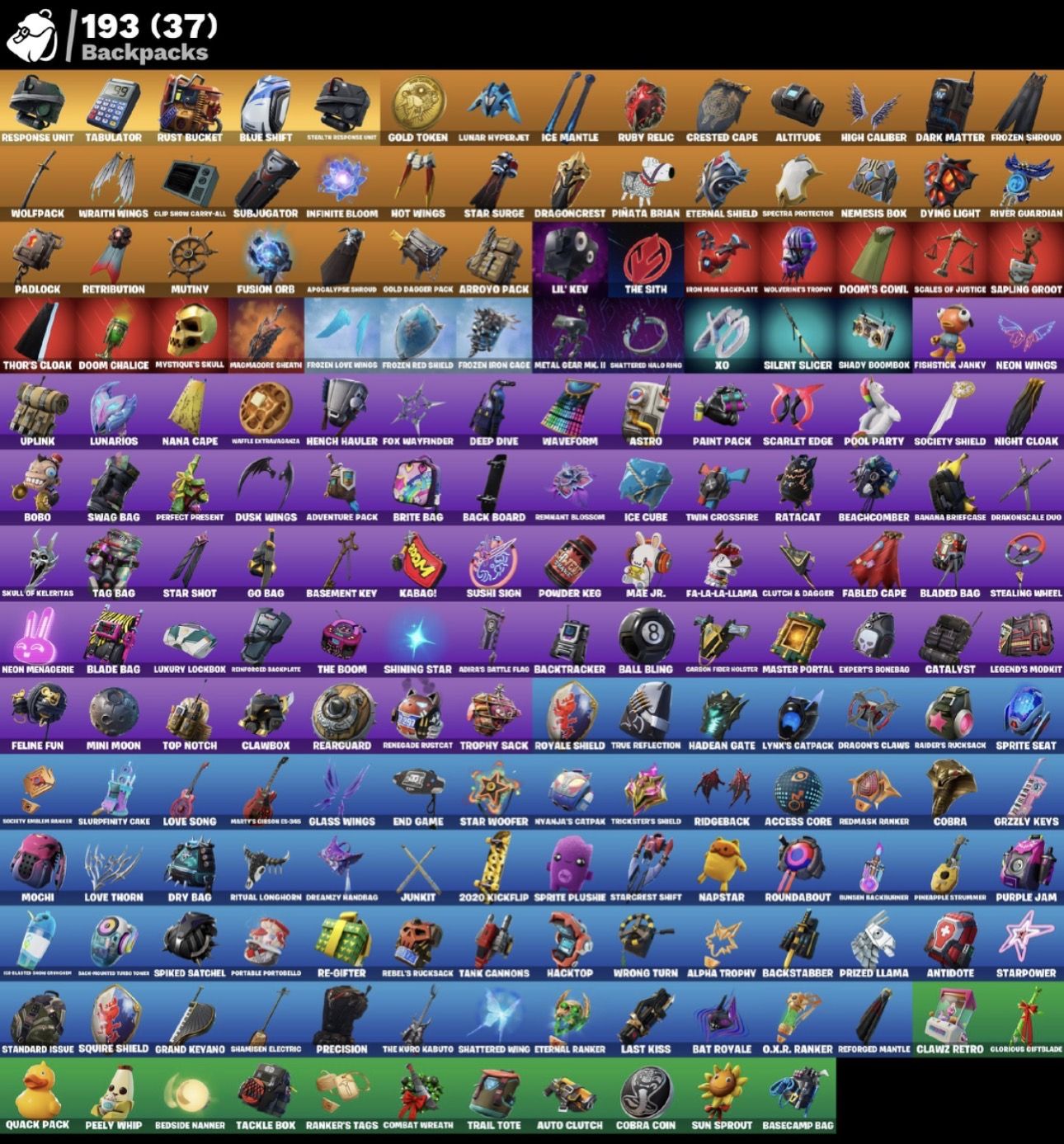 FAConta Fortnite OG | Stealth Reflex + Reaper + Elite Agent | 193 Skins | Minty
