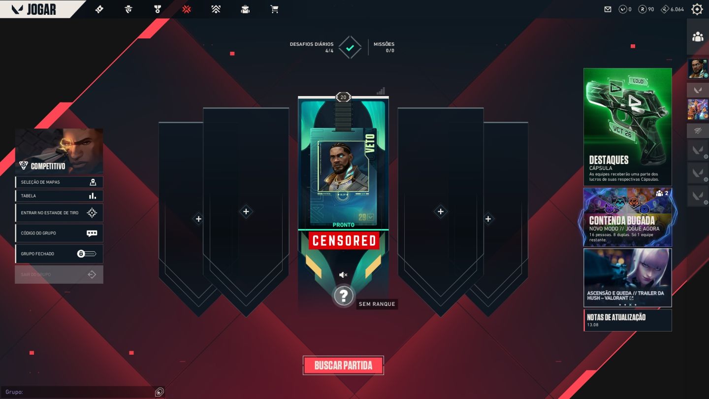 CONTA VALORANT LEVEL 20 PRONTA PRO COMPETITIVO MD5