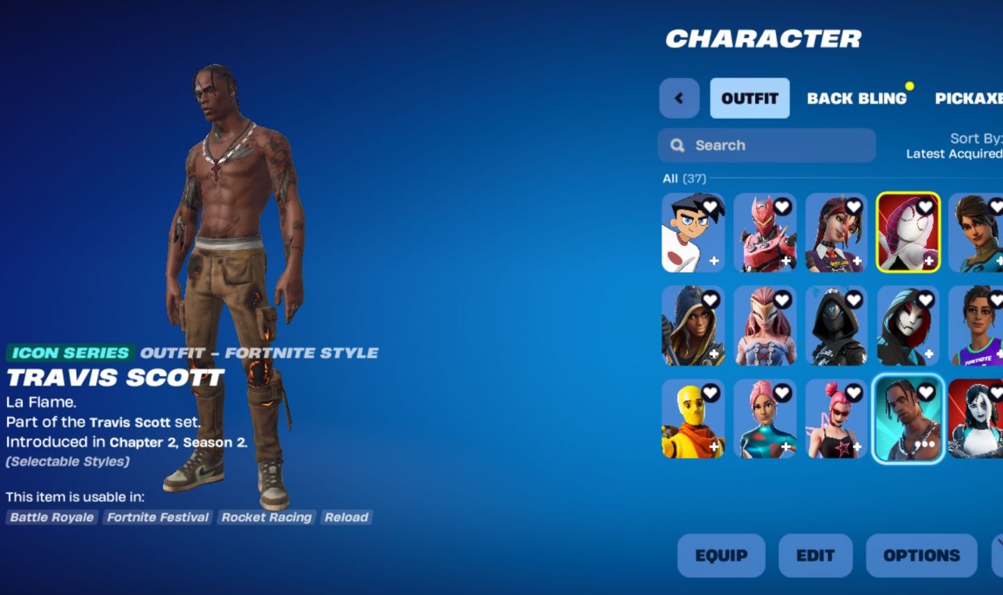Conta Fortnite OG | TRAVIS SCOTT | 139 Skins | FULL ACESSO |