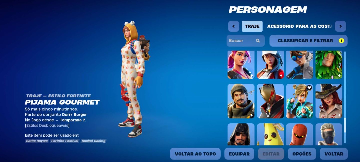 Conta Fortnite + Rocket League + Epic Games com muitas skins e jogos.