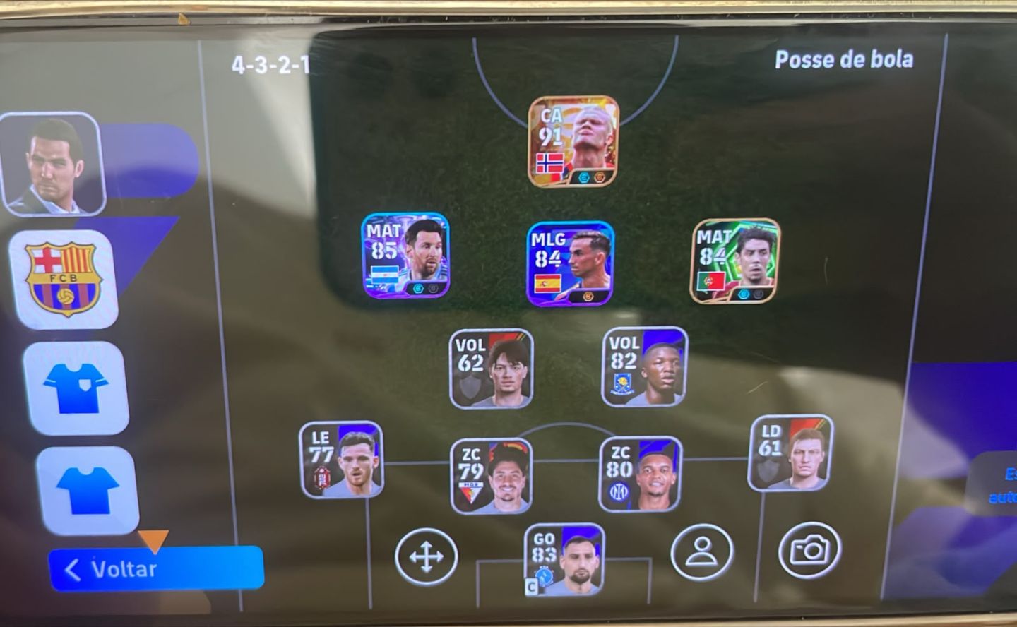 Contas baratinhas de Efootball móbile,com jogadores bons