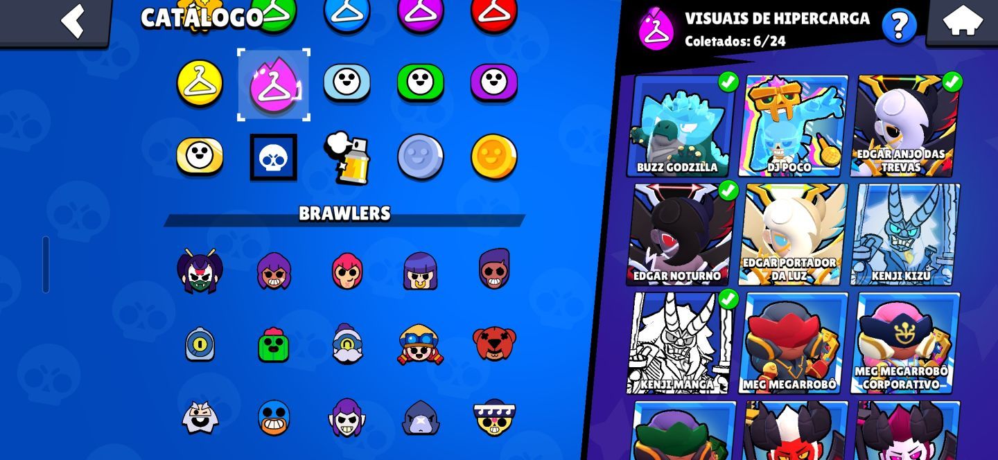 Conta Brawl Stars 75k + Clash Royale 10k