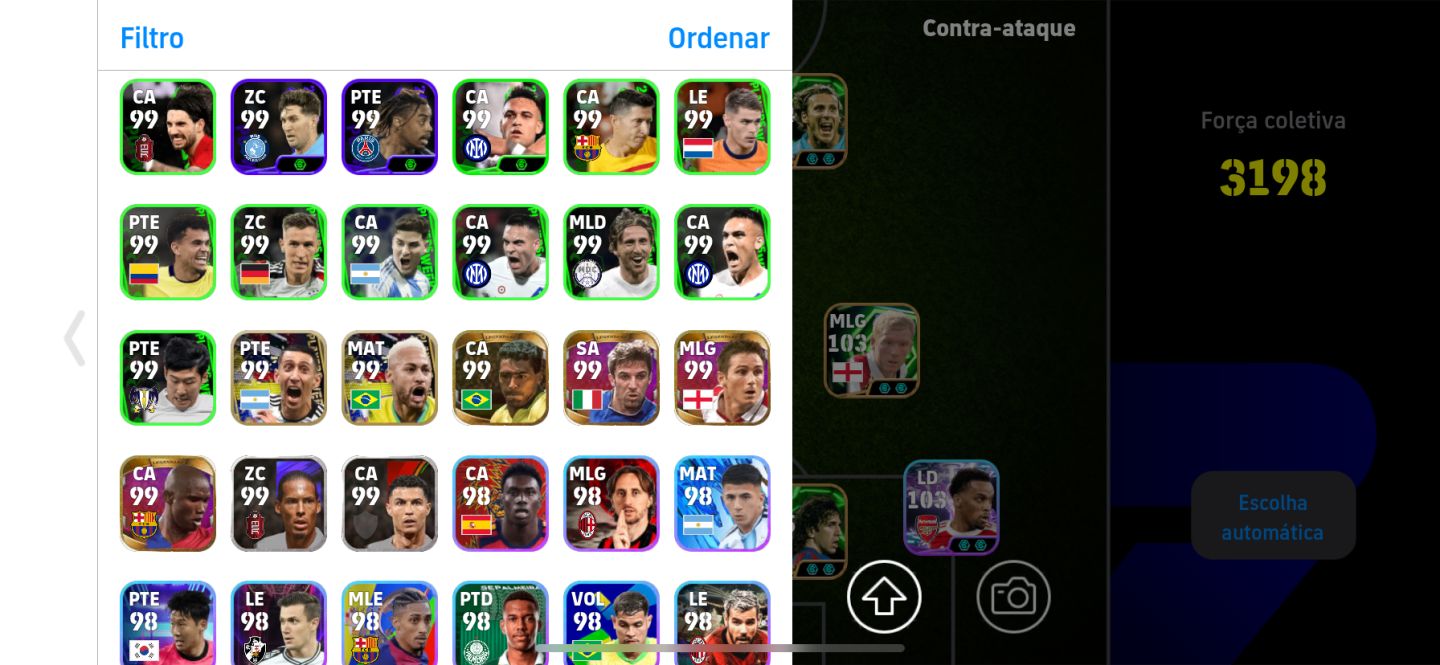 (NOVO MENOR PREÇO) CONTA DE EFOOTBALL COM VÁRIOS ÉPICOS E JOGADORES RAROS!