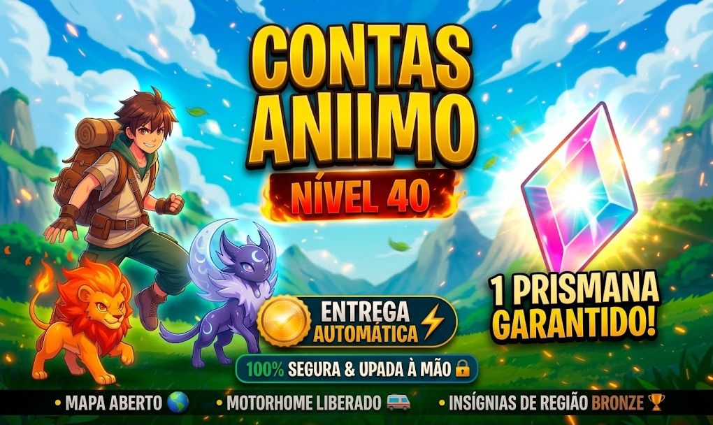 Contas Aniimo Level 40 com Prismana GARANTIDO - Entrega automática