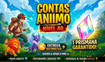 Contas Aniimo Level 40 com Prismana GARANTIDO - Entrega automática