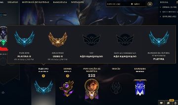 CONTA COM SKINS LOL OURO 2
