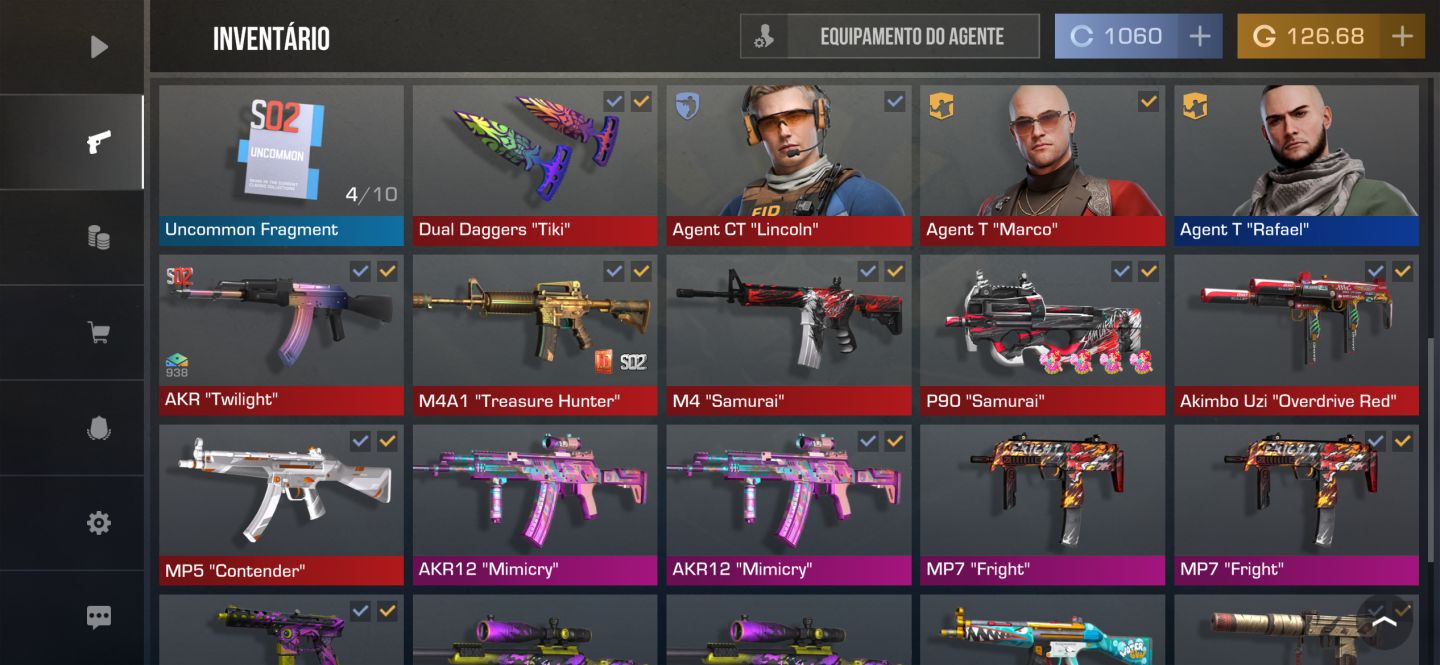 CONTA STANDOFF 2 COM FACA E OPERADORES