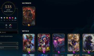 CONTA COM 335 SKIN - 26 SKIN LENDÁRIAS, 5 MÍTICAS E 1 ULTIMATE - LVL 492 OURO