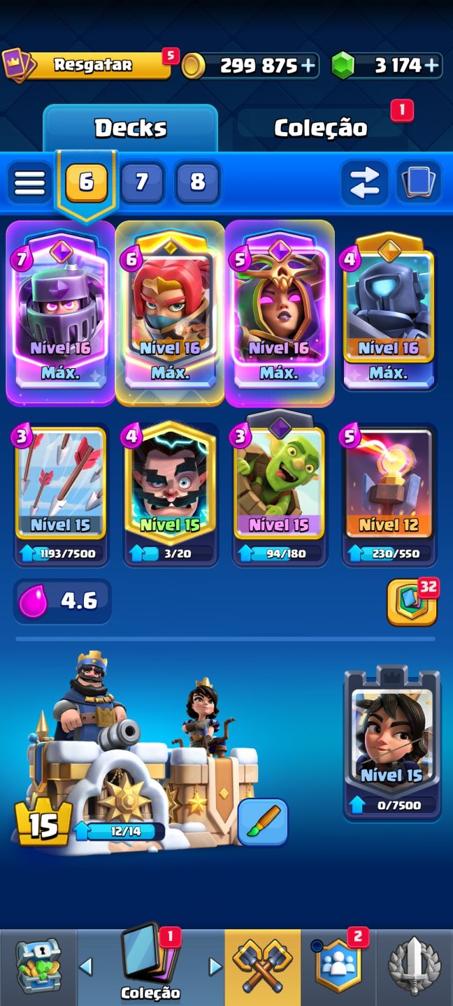 CONTA CLASH ROYALE ARENA 27 VERIFICADA
