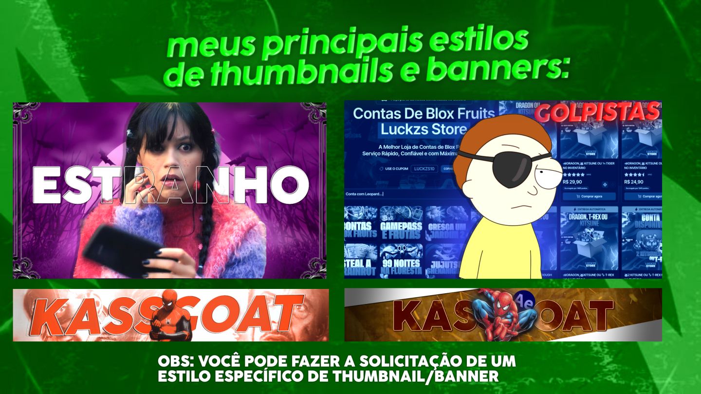 DESIGNER PROFISSIONAL BARATO! (THUMBNAIL, ANÚNCIO, BANNER))
