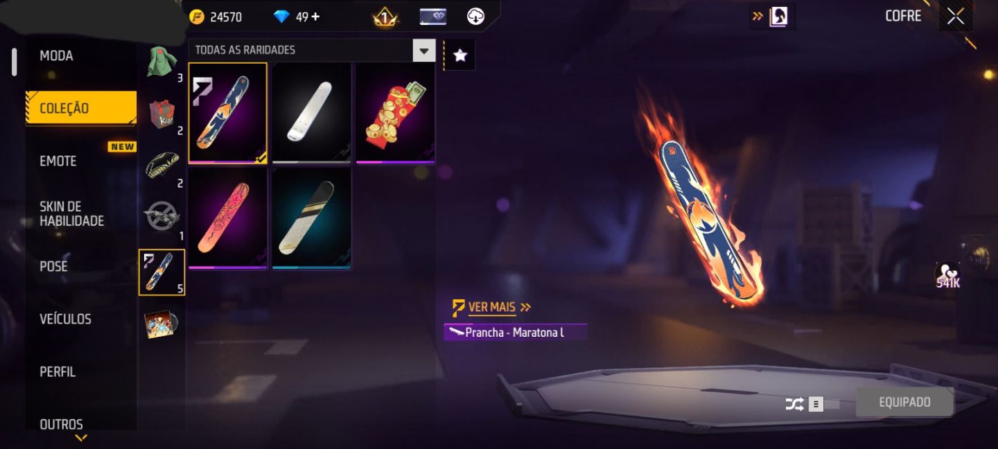 CONTA FF NIVEL 17 + MORCEGO CAÓTICO + 3 SKINS DO NARUTO + 2 GELOS (SEU EMAIL)