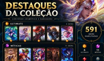 CONTA LOL BR | 591 SKINS | 6 ULTIMATE | 11 MÍTICAS | 38 LENDÁRIAS | 139 LEGADO