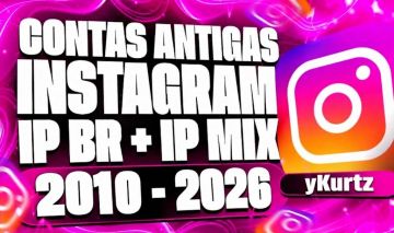 CONTAS INSTAGRAM ANTIGAS (2010-2026) BR/IP MIX + BR MENOR PREÇO + ENTREGA RÁPIDA