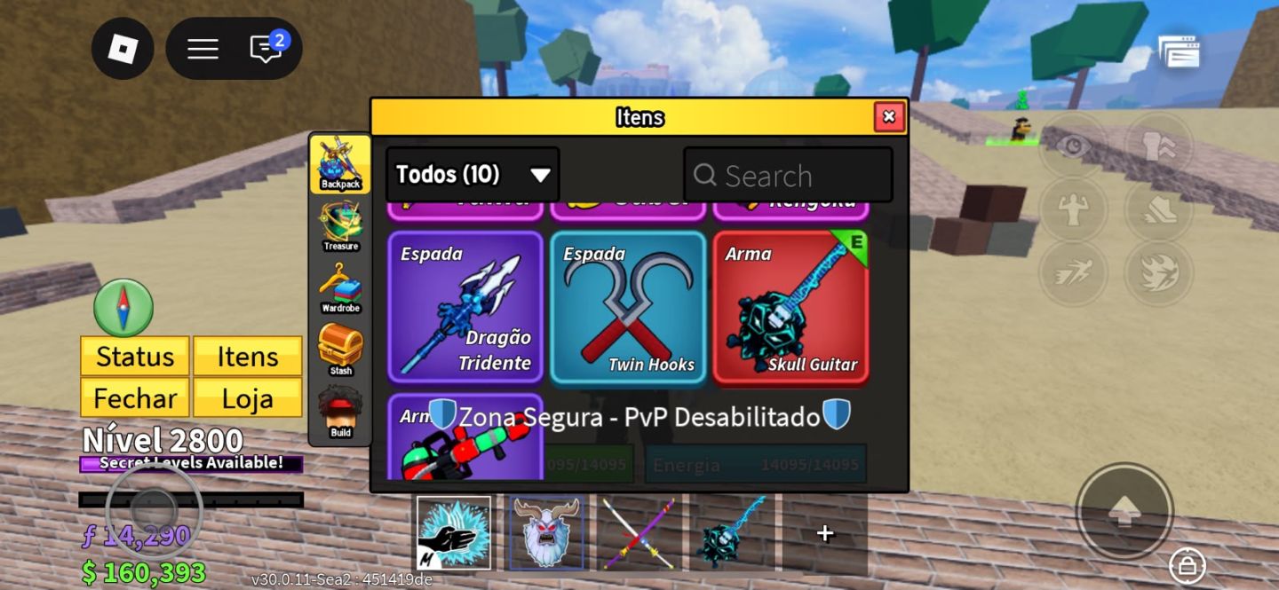 Conta avançada com raça v4 no Blox Fruits (valor negociável
