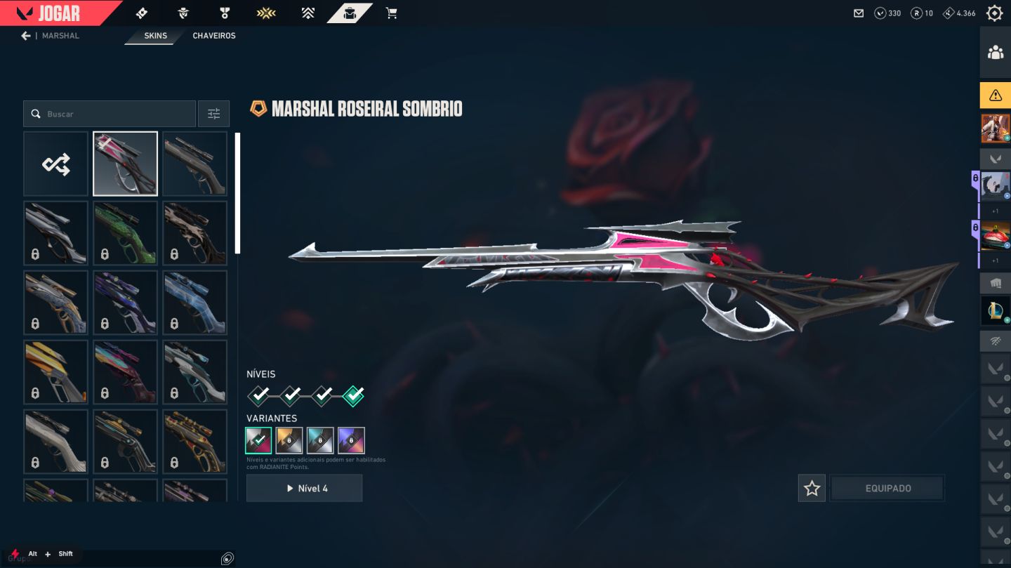 [PROMOÇÃO] Conta Valorant GOLD/PLATINA - Pacote da Rosa e Companhia.