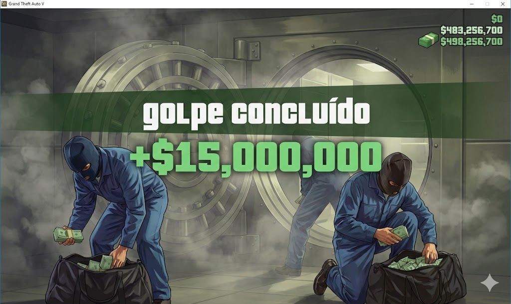 +100 MILHÕES GTA V ONLINE LEGACY/ENHANCED SEM ACESSAR SUA CONTA