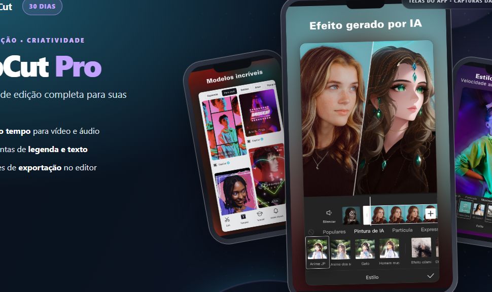 CAPCUT PRO 30 DIAS | EFEITOS VIP & 4K [NO SEU EMAIL]