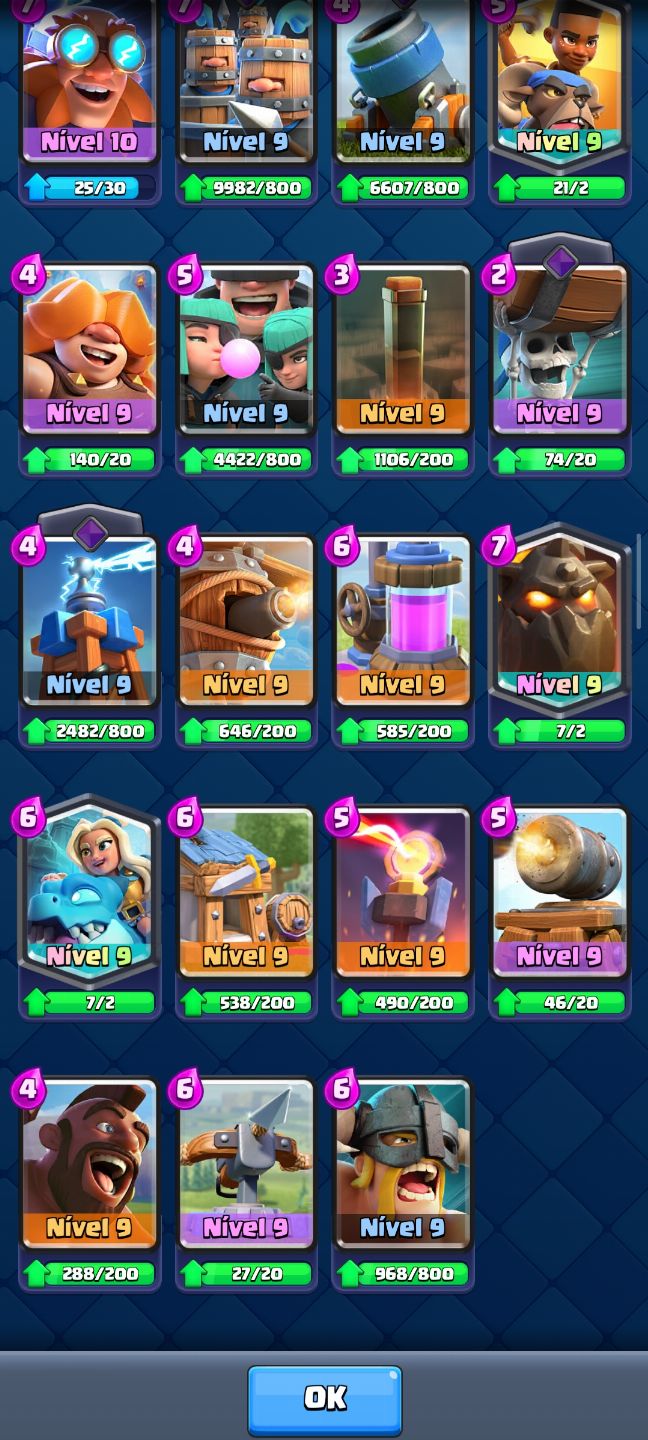 Conta de Clash Royale 11500+ Troféus