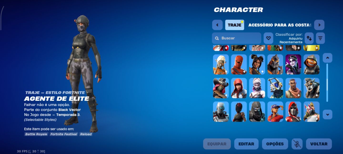 Conta de Fortnite S3 Full + Skins da Twitch prime !