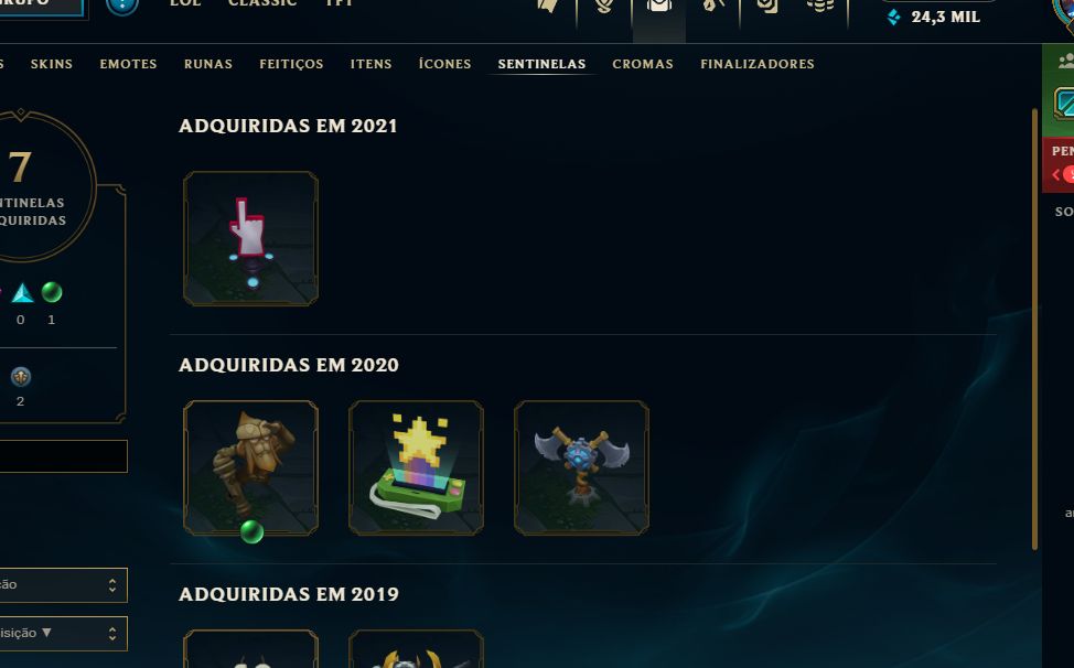 Conta lv 49 smurf 8skins e 4 frag skins Prata 2 7w