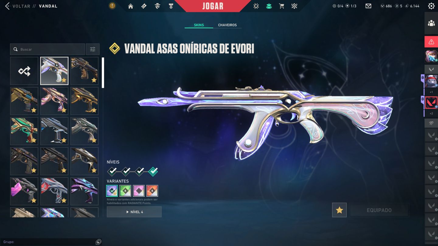 Conta Valorant mais de 2.4k gastos Com Faca RGX phantom champions 2024 e muito +