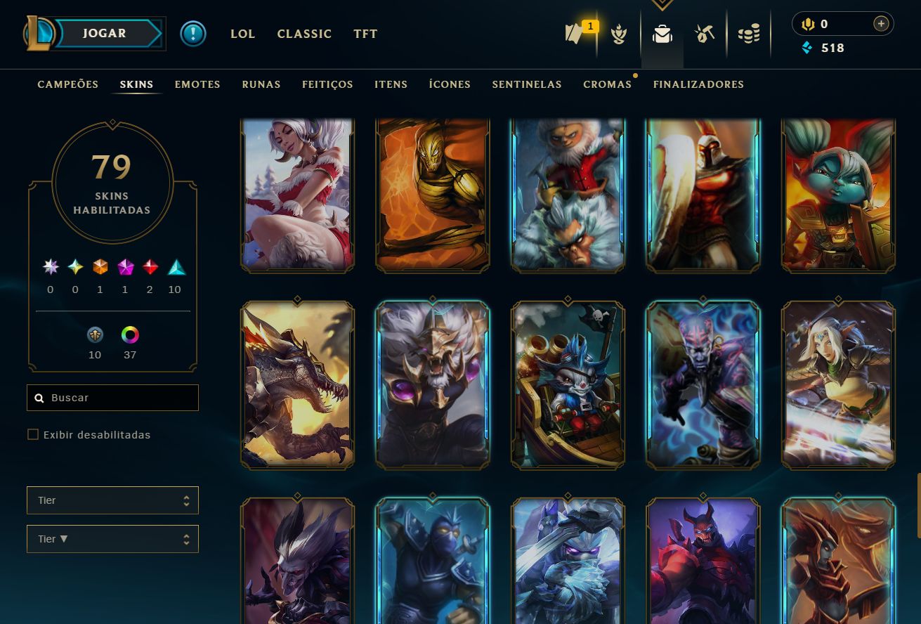[ACESSO IMEDIATO] Esmeralda IV 79 Skins 165 Campeões MMR Buffado