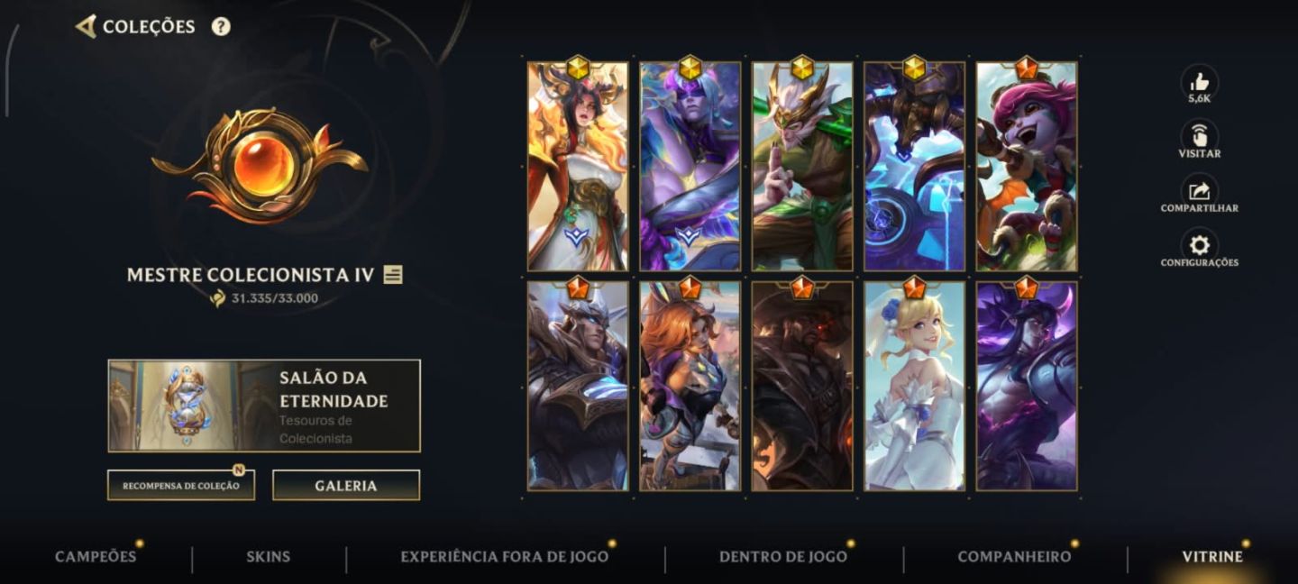 Conta de Wild Rift