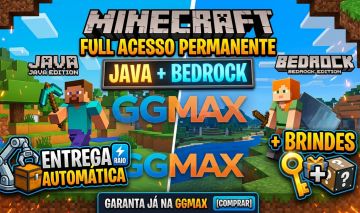 MINECRAFT FULL ACESSO PERMANENTE JAVA + BEDROCK - ENTREGA AUTOMÁTICA + BRINDES