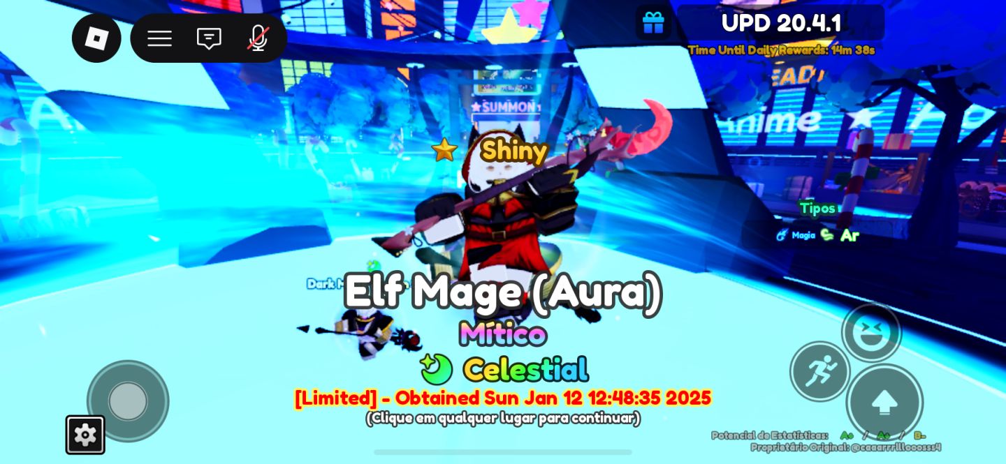 Anime Adventures Aizen evo e dark mage shiny evo e elf mage shiny evo